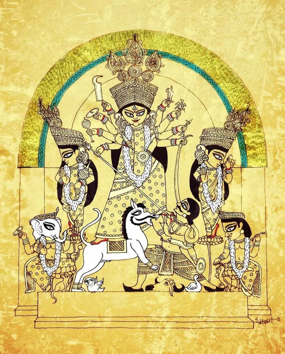 Wallpaper Image for 'दकारादि दुर्गा अष्टोत्तर शतनामावली (देवी दुर्गा के १०८ नाम) - Durga Dakaradi Ashtottara Shatanamavali (108 Names of Devi with D) Sanskrit Lyrics'