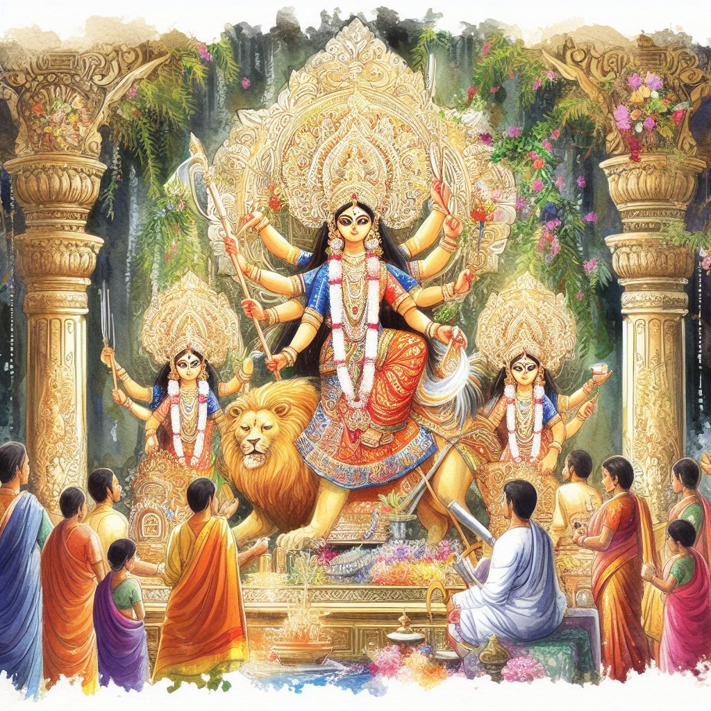 Wallpaper Image for 'दुर्गा चंद्रकला स्तुति - Durga Chandrakala Stuti Sanskrit Lyrics (16 Phases of Moon)'