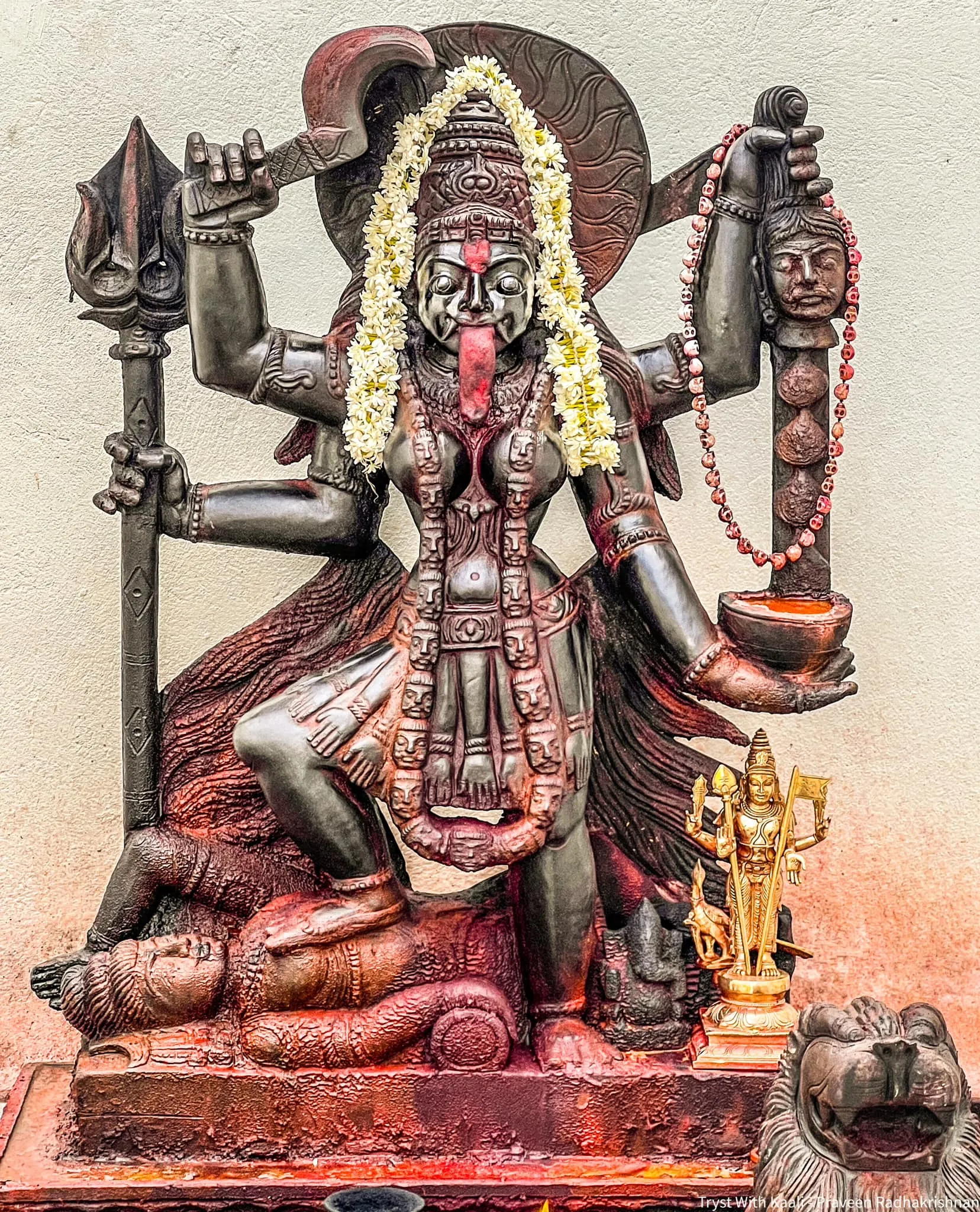 आद्य कालिका अष्टोत्तर शतनामावली (देवी काली के १०८ नाम) - Devi Adya Kali Ashtottara Shatanamavali (108 Names of Goddess Mahakali) Sanskrit Lyrics