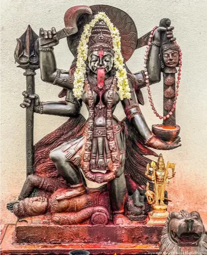 (महाकाली के १०८ नाम) आद्य कालिका अष्टोत्तर शतनामावली - 108 Names Adya Kali Ashtottara Shatanamavali Sanskrit Lyrics