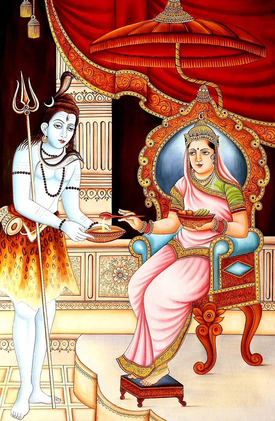 देवी अन्नपूर्णा अष्टोत्तरशतनाम स्तोत्र (१०८ नाम) - Devi Annapurna Ashtottara Shatanama Stotram (108 Names) Sanskrit Lyrics