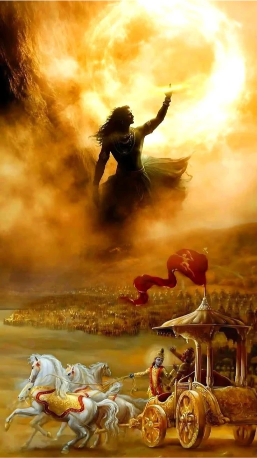 Wallpaper Image for 'अष्टादश श्लोकी भगवत गीता - Ashtadasha (18) Shloki Geeta [Sanskrit Lyrics]'