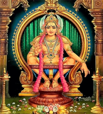 धर्मशास्ता स्तोत्रम (श्री भारती तीर्थ कृत) - Dharmashasta Stotram Sanskrit Lyrics By Shri Bharti Teerth To Worship Lord Ayyappa Swamy