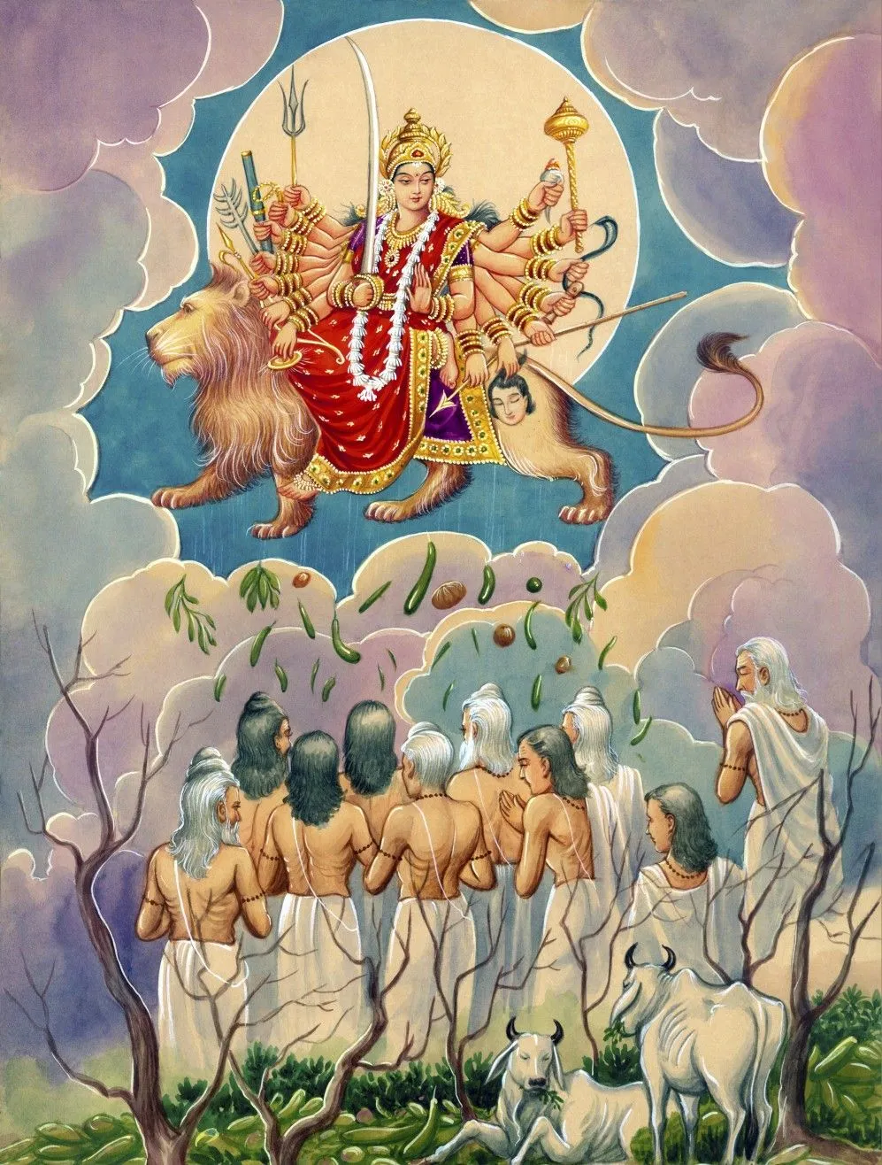 दुर्गा सहस्त्रनाम स्तोत्र (१००० नाम) - Durga Sahasranama Stotram (1000 Names of Goddess Durga) Sanskrit Lyrics