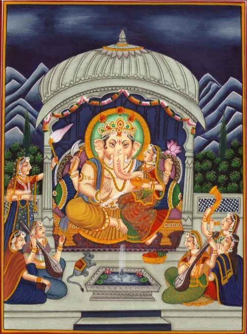 Wallpaper Image for 'गणेश मनस पूजा - बुद्धि, ज्ञान, समृद्धि दायक भावनात्मक गणपति स्तुति | Ganesha Manasa Puja Sanskrit Lyrics, Mental Worship of Ganapati for Wisdom & Prosperity'