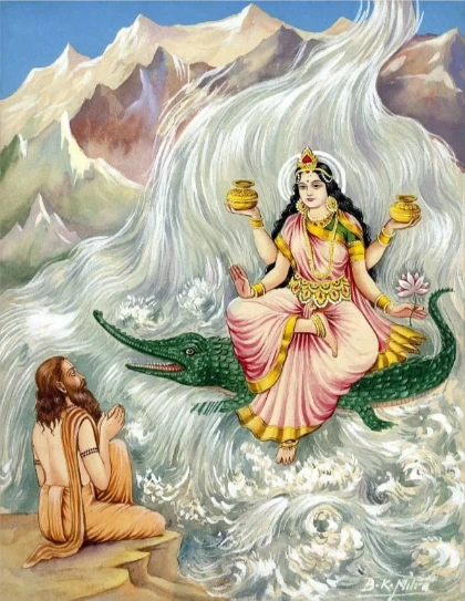 गंगा मैया (नदी) स्नान स्तुति आदि शंकराचार्य कृत गंगा स्तोत्र - Ganga Stotram Sanskrit Lyrics by Adi Shankaracharya - Snan Stuti For Purity, Healing