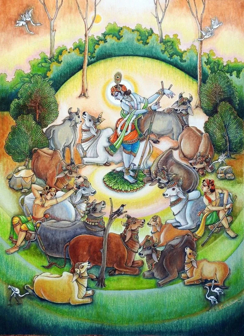 गोपाल अष्टोत्तर शतनामावली (भगवान श्री गोपाल (कृष्ण) के १०८ नाम) - Gopal Ashtottara Shatanamavali (108 Names of Gopal Krishna) Sanskrit Lyrics