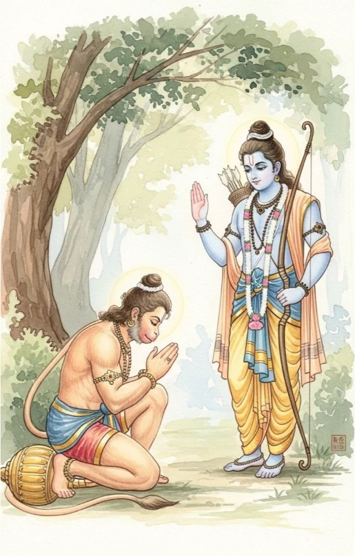 हनुमत पञ्चचामरम् स्तोत्र - Hanumat Pancha Chamaram Stotra Sanskrit Lyrics