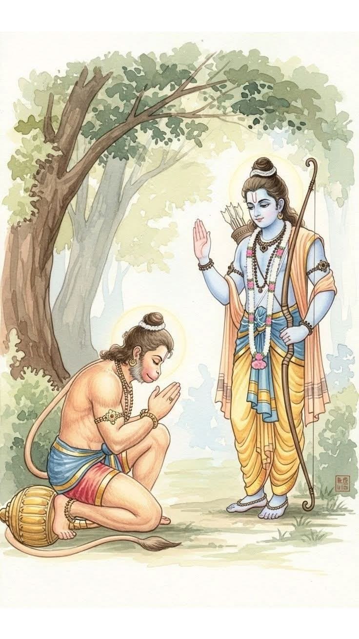 हनुमत स्तवन (हनुमान स्तव) - Hanuman Stavan Sanskrit Lyrics