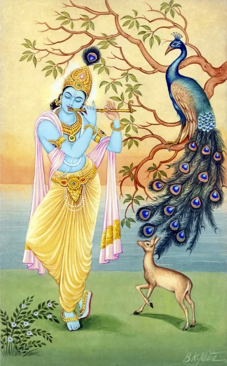 Wallpaper Image for 'कृष्ण अष्टकम स्तोत्र (आदि शंकराचार्य कृत) - Krishna Ashtakam Stotram Sanskrit Lyrics by Adi Shankaracharya'