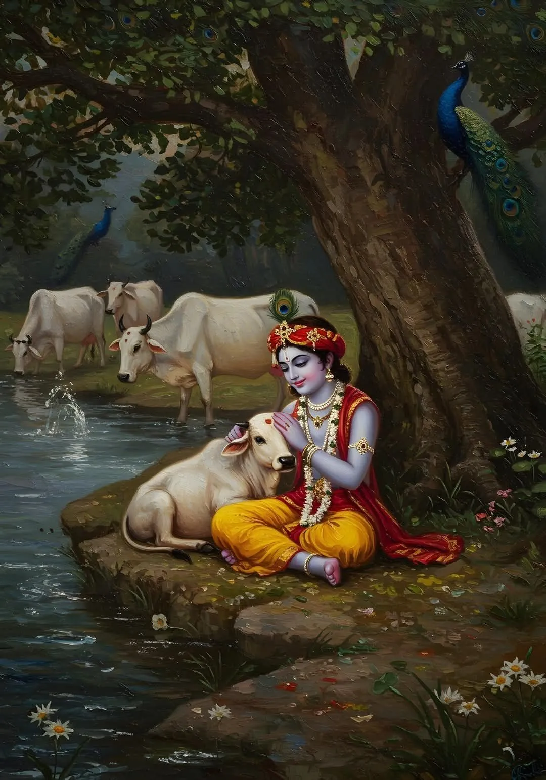 कृष्ण कवच स्तोत्र (त्रैलोक्य मंगल कवच) - Shri Krishna Kavach Stotram (Trailokya Mangal Kavach) Sanskrit Lyrics