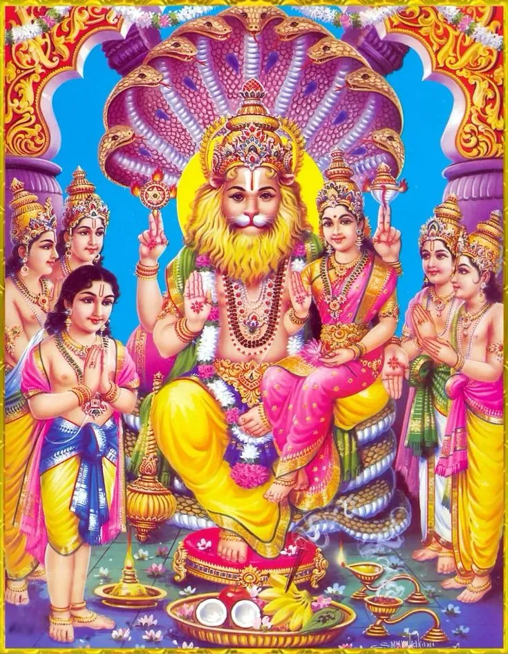 लक्ष्मी नरसिंह अष्टोत्तर शतनामावली (१०८ नाम) - Lakshmi Narasimha Ashtottara Shatanamavali (108 Names) Sanskrit Lyrics