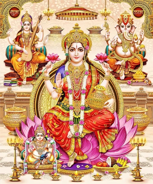 Wallpaper Image for 'कनकधारा स्तव वेदान्त देशिक कृत श्री स्तुति - Kanakadhara Stavam Sanskrit Lyrics by Vedanta Desika For Devi Lakshmi Blessings'