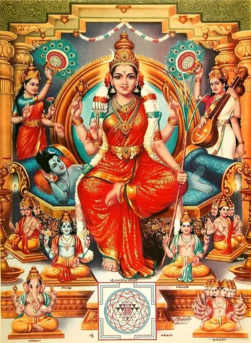 25 Lalita Tripura Sundari Names Game - Devi Panchavimshati Namavali Word Search Puzzle in English & Sanskrit Play Free Online