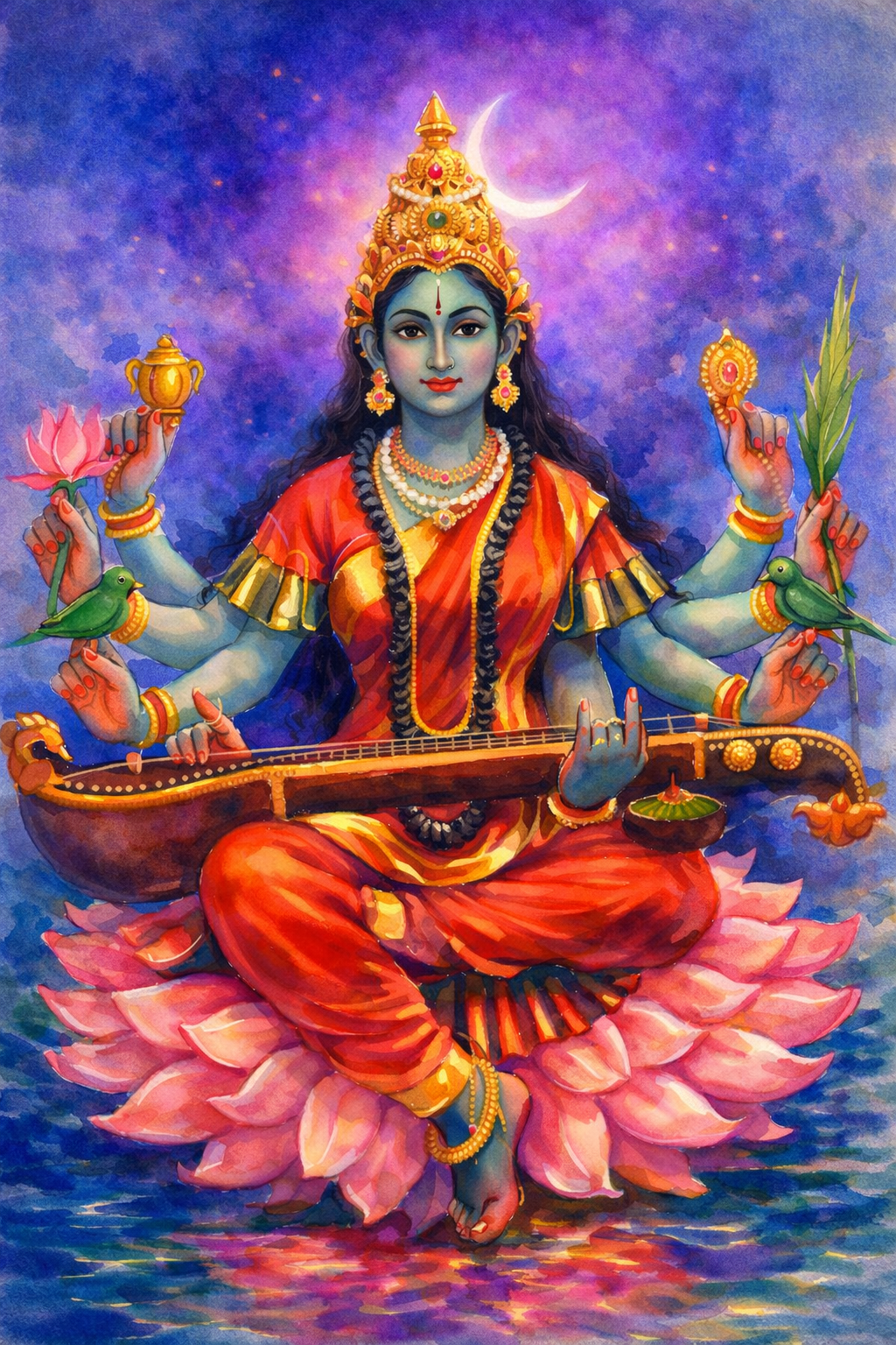 Neela Saraswati Stotram Sanskrit Lyrics – श्री नील सरस्वती स्तोत्र