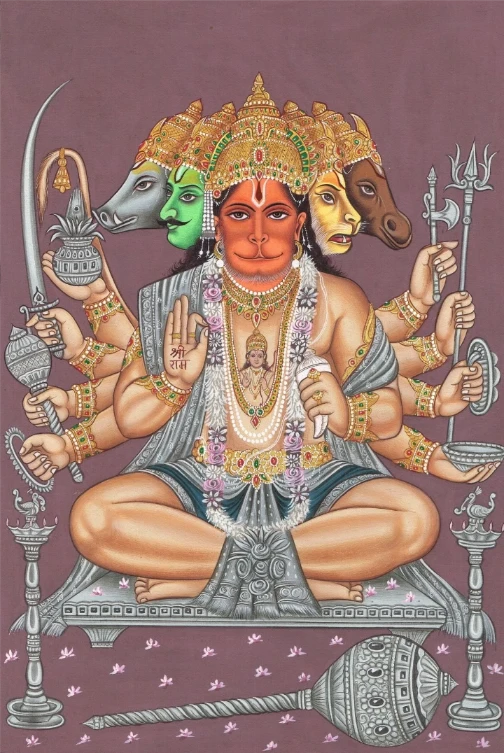 Wallpaper Image for 'पंचमुखी हनुमान कवच स्तोत्र - Panchmukhi Hanumat Kavach Stotram Sanskrit Lyrics For 5 Face Hanuman Ji'