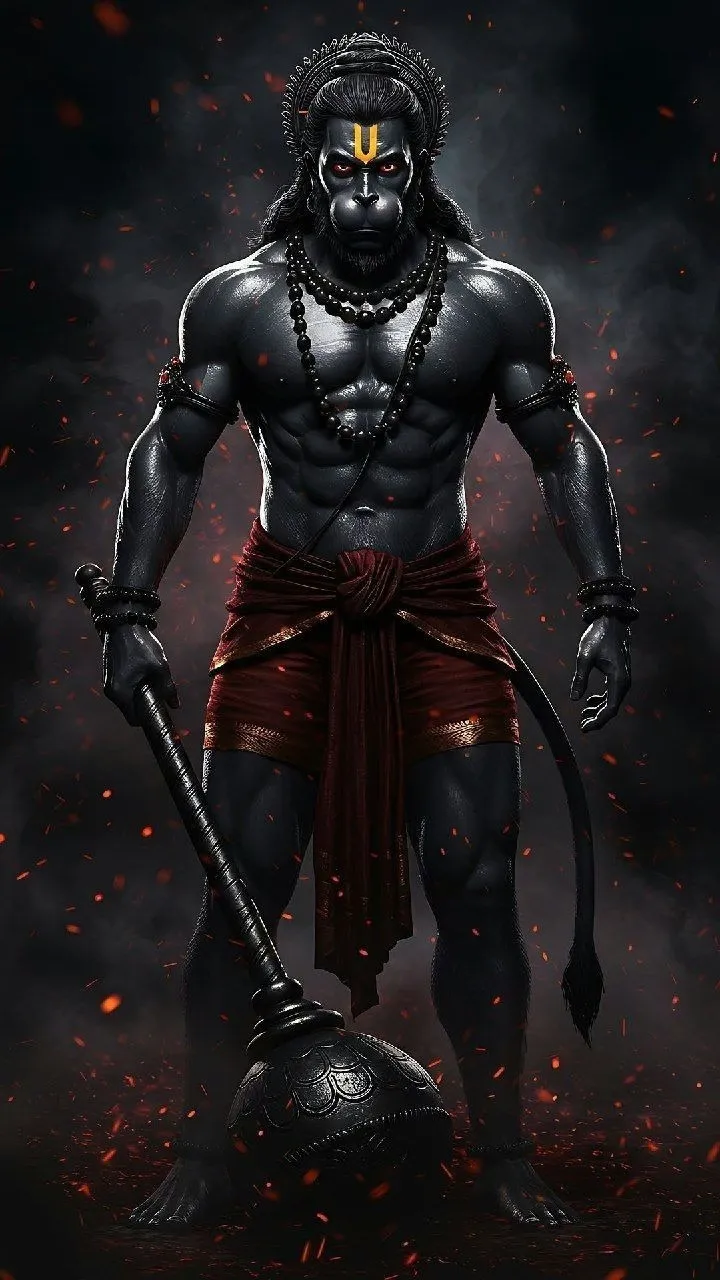 Lord Hanuman's Shri Anjaneya Mangal Shloka with Meaning