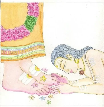 Wallpaper Image for 'गुरु पादुका स्तोत्र अर्थ सहित - Shri Guru Paduka Stotram Sanskrit Lyrics with Meaning'