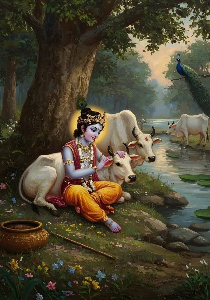 श्री कृष्ण सहस्त्रनाम स्तोत्र (१००० नाम) - Krishna Sahasranama Stotram (1000 Names of Shri Vishnu Avatar Krishna) Sanskrit Lyrics