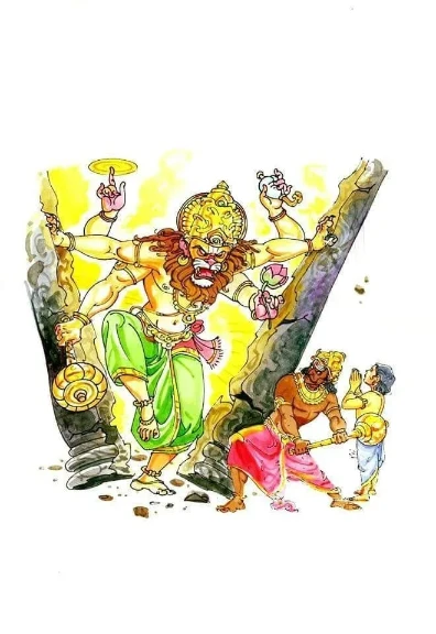 Wallpaper Image for 'नरसिंह सप्तकं स्तोत्र अर्थ सहित - Narasimha Saptakam Stotram Sanskrit Lyrics with Meaning'
