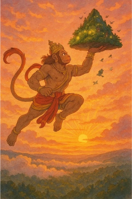Wallpaper Image for 'संकट मोचन हनुमान अष्टक स्तोत्र हिन्दी में - Sankat Mochan Hanuman Ashtak Stotram Hindi Lyrics'