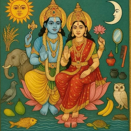 Wallpaper Image for 'लक्ष्मीनारायण अष्टोत्तर शतनाम स्तोत्र (१०८ नाम) अर्थ सहित - 108 Names Lakshmi Narayana Ashtottara Shatanama Stotram Sanskrit Lyrics with Meaning'