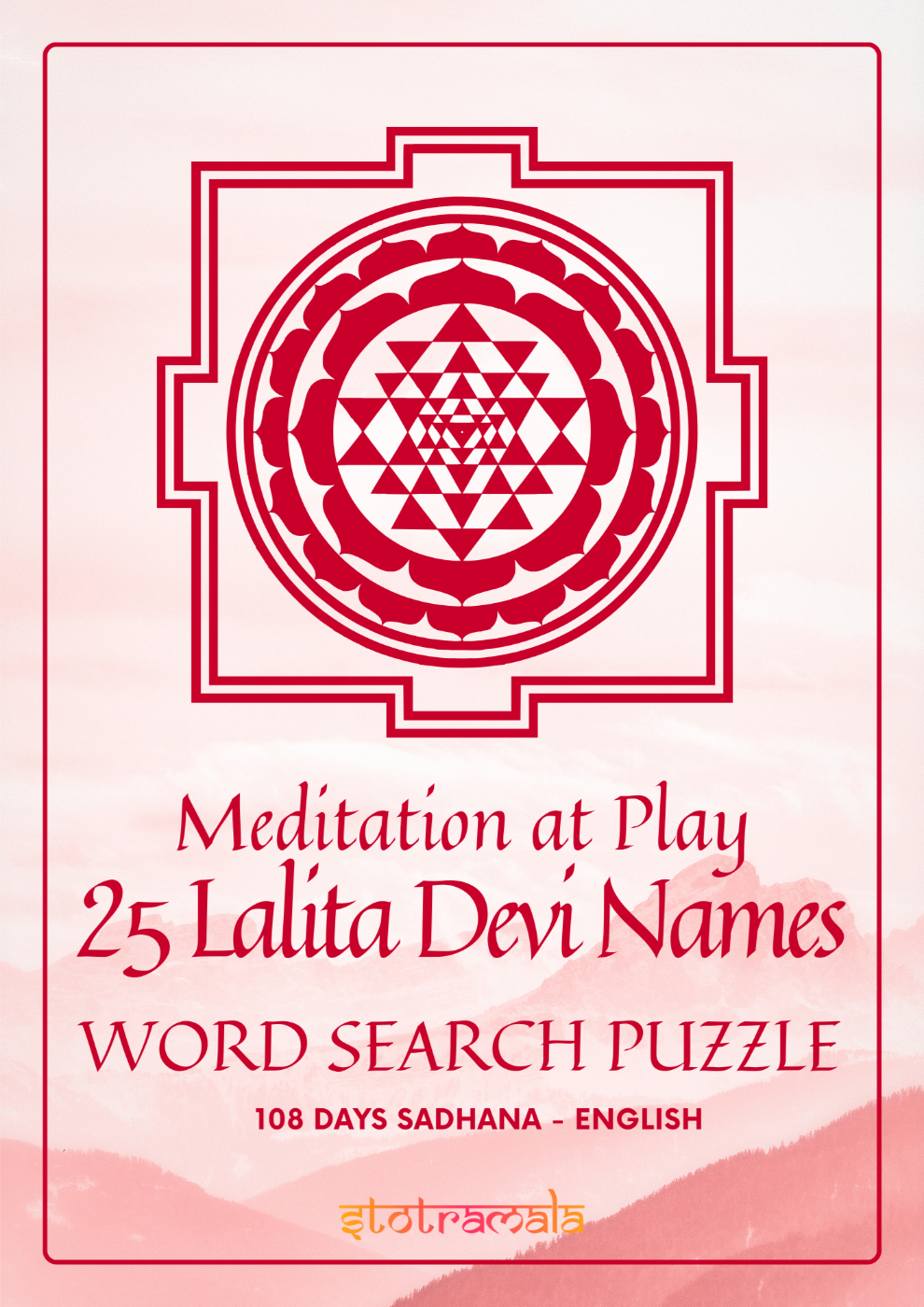 Cover of '25 Lalita Tripura Sundari Names Word Search Puzzle Book – E…'