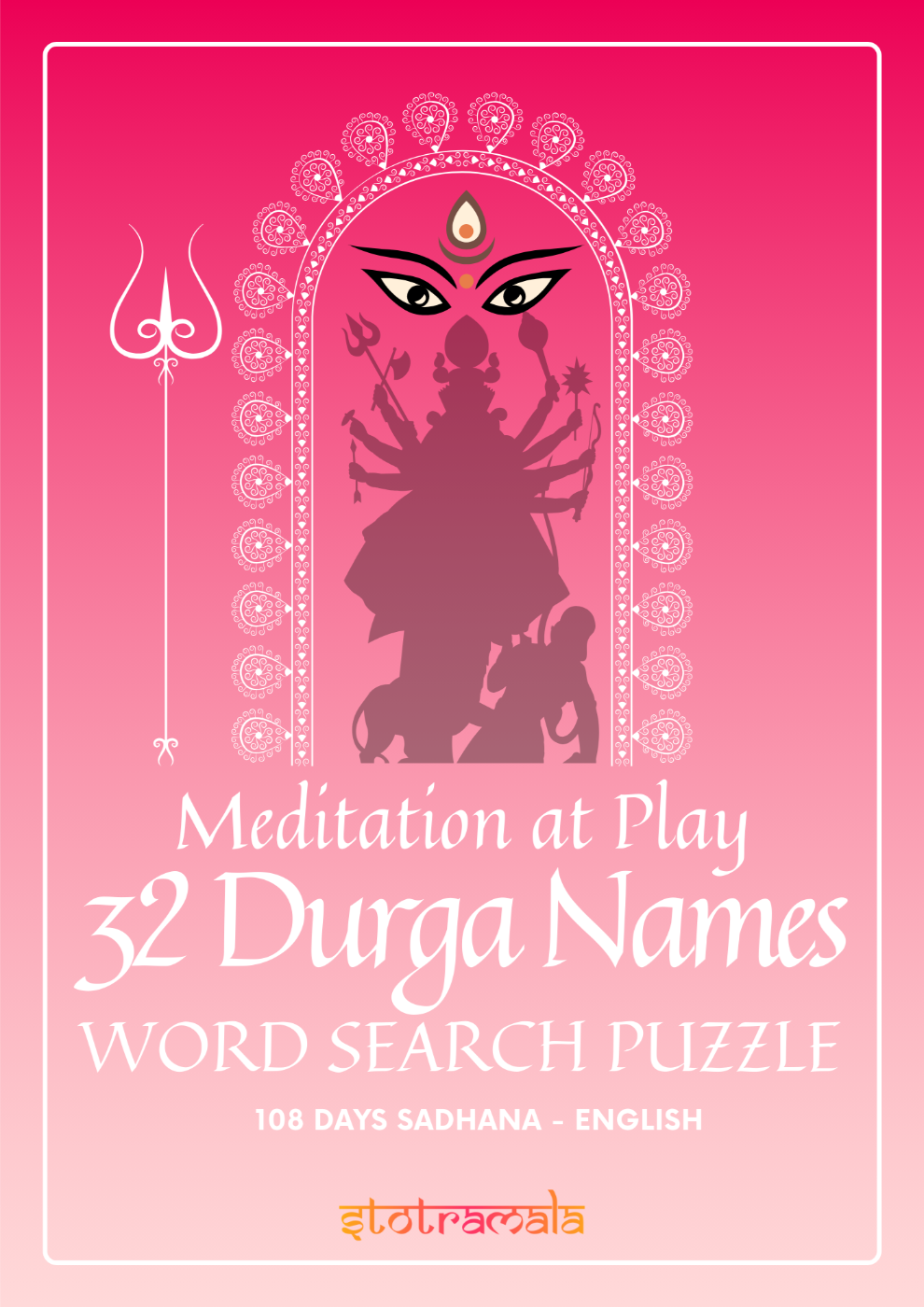 Cover of '32 Durga Names Word Search Puzzle Book – English & Sanskrit…'